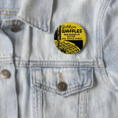 Goldene Waffeln, die in der Butter sich wälzen Button (Beispiel)