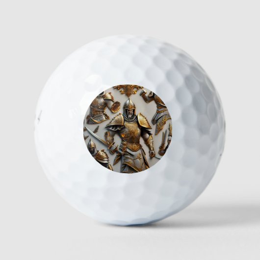 "Goldene Waffen" Golfball (Vorderseite)