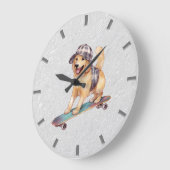 Goldene Wand-Uhr Große Wanduhr (Winkel)