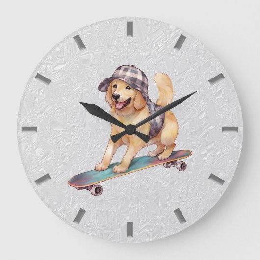 Goldene Wand-Uhr Große Wanduhr (Vorderseite)