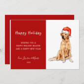 Goldene Wasserfarbe - Urlaub Ankündigung (Vorne/Hinten)