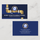 Goldene Wasserleitung Visitenkarte (Vorne/Hinten)