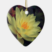 Goldene Wasserlilie 2 Keramiken Keramik Ornament (Rechts)