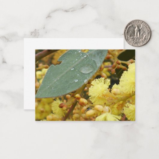 Goldene Wattkarte Mitteilungskarte (Vorderseite/Rückseite Beispiel)