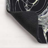 Goldene Web-Abstrakte Fraktal-Kunst Mousepad (Ecke)