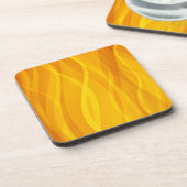 Goldene Weberwellen Set von 6 gelben Untersetzer (Linke Seite)