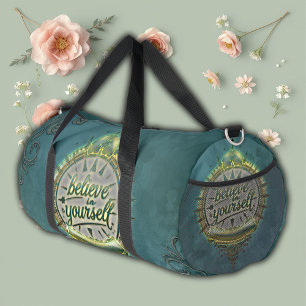 Goldene Wege glauben an sich selbst. Duffle Bag