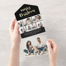 Goldene Weihnachten 7 Foto Urlaub All In One Einladung