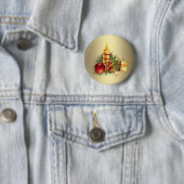 Goldene Weihnachten Button (Beispiel)