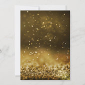 Goldene Weihnachten Einladung (Rückseite)