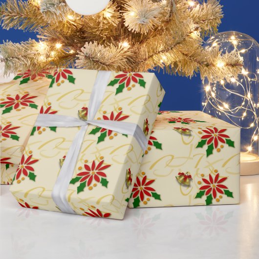 Goldene Weihnachten Geschenkpapier (Feiertage)