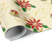 Goldene Weihnachten Geschenkpapier (Rolleneckpunkt)