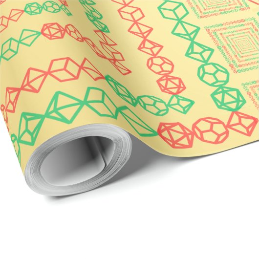 Goldene Weihnachten Geschenkpapier (Rolleneckpunkt)