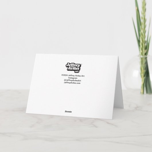 Goldene Weihnachten Karte (Rückseite)