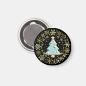 Goldene Weihnachten, Lebkuchen Magnet (Vorderseite/Rückseite)