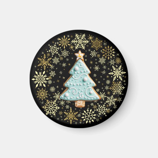 Goldene Weihnachten, Lebkuchen Magnet (Vorne)