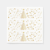 Goldene Weihnachten Serviette (Vorderseite)