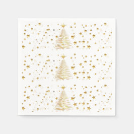 Goldene Weihnachten Serviette