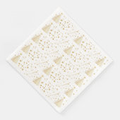 Goldene Weihnachten Serviette (Ecke)