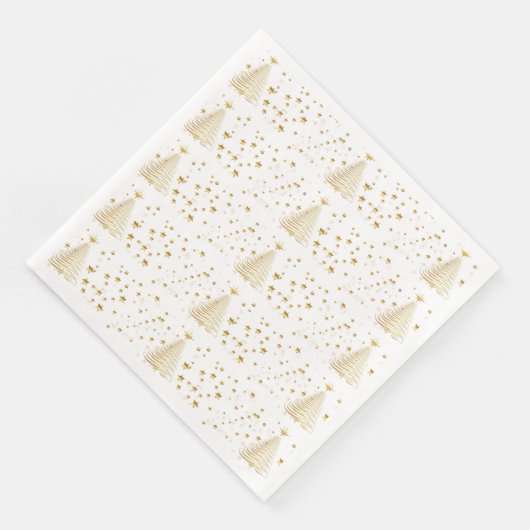 Goldene Weihnachten Serviette (Ecke)