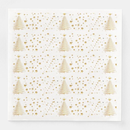 Goldene Weihnachten Serviette (Vorderseite)