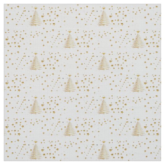 Goldene Weihnachten Stoff (Muster)