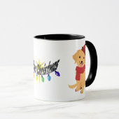Goldene Weihnachten Tasse (VorderseiteRechts)