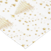 Goldene Weihnachten Tischdecke (Schrägansicht)