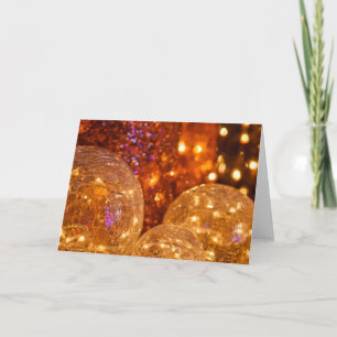 Goldene Weihnachten, Vintage Feiertage Feiertagskarte