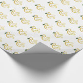 Goldene weihnachtliche Taube mit Heiligen Geschenkpapier (Ecke)