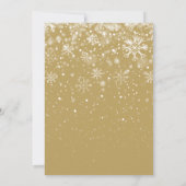 Goldene Weihnachts-Script-Foto-Weihnachtskarte Feiertagskarte (Rückseite)