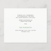 Goldene Weihnachts-Weihnachtskarte für das Foto (Rückseite)