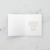 Goldene Weihnachtsbälle außerhalb des Fotos Feiertagskarte (Innenseite)