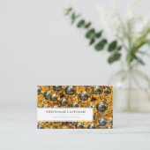 Goldene Weihnachtsbälle berufliche Eventmanager Visitenkarte (Stehend Vorderseite)