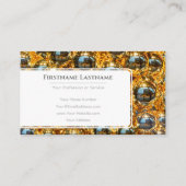 Goldene Weihnachtsbälle berufliche Eventmanager Visitenkarte (Rückseite)