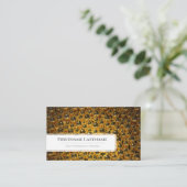 Goldene Weihnachtsbälle berufliche Eventmanager Visitenkarte (Stehend Vorderseite)