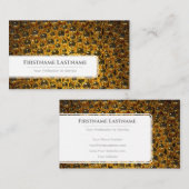 Goldene Weihnachtsbälle berufliche Eventmanager Visitenkarte (Vorne/Hinten)