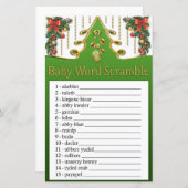 Goldene Weihnachtsbaum Kinderspiel (Vorne/Hinten)