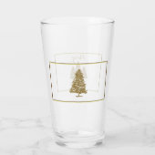 Goldene Weihnachtsbäume Glas (Rückseite)