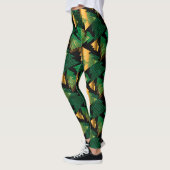 goldene Weihnachtsbäume Leggings (Links)