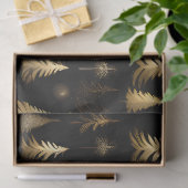 Goldene Weihnachtsbäume Wrapping Decoupage Kunstha Seidenpapier (Geschenk)