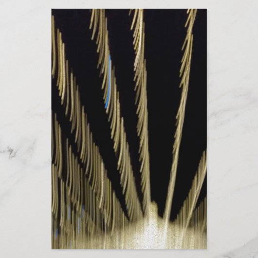Goldene Weihnachtsbeleuchtung Briefpapier (Vorderseite)