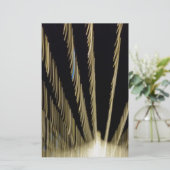 Goldene Weihnachtsbeleuchtung Briefpapier (Stehend Vorderseite)