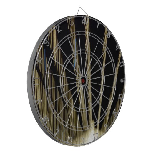 Goldene Weihnachtsbeleuchtung Dartscheibe (Vorderseite Links)