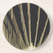 Goldene Weihnachtsbeleuchtung Getränkeuntersetzer (Vorne)