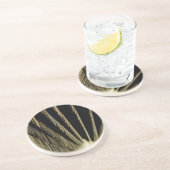 Goldene Weihnachtsbeleuchtung Getränkeuntersetzer (Seite)