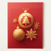 Goldene Weihnachtsdekorationen Planer (Rückseite)