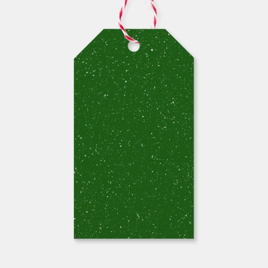 Goldene Weihnachtsfeier im Schneeflocken Geschenkanhänger (Rückseite)