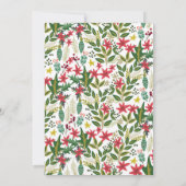 Goldene Weihnachtsfeier Rustikal Einladung (Rückseite)