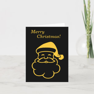 goldene Weihnachtsfeiern für schwarze Grafik Feiertagskarte